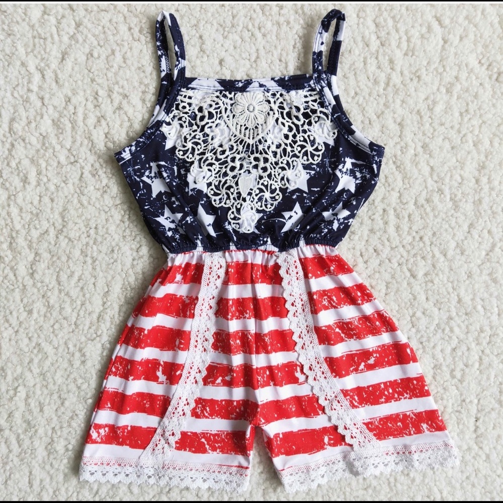 Red, White, and Blue Jumpsuit